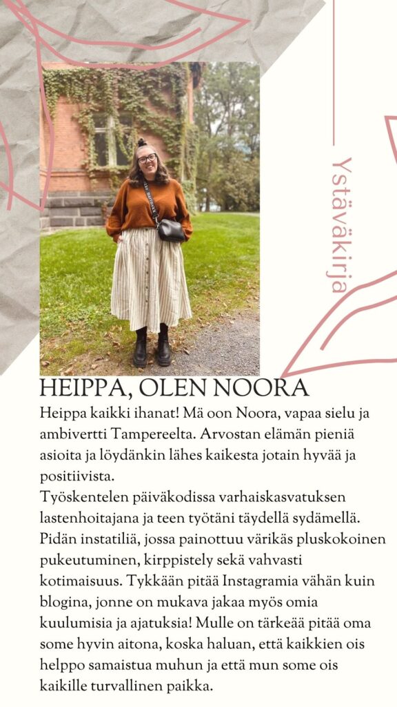 Ystäväkirja Noora @noorainkilainen