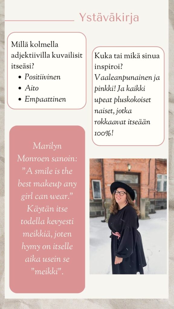 Ystäväkirja Noora @noorainkilainen