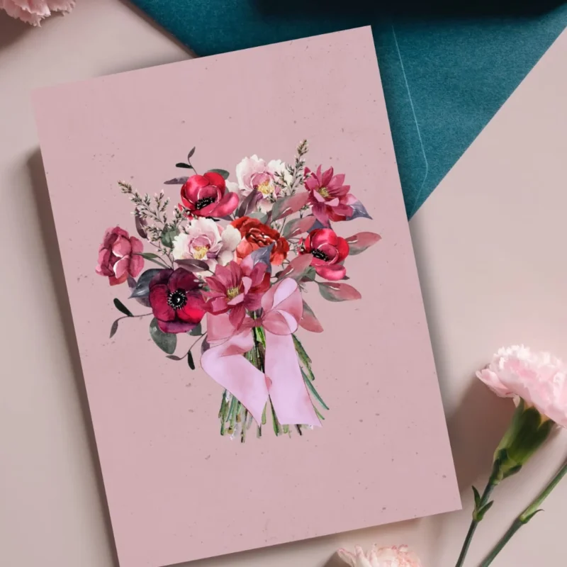 Punainen kimppukortti - Nordic Design