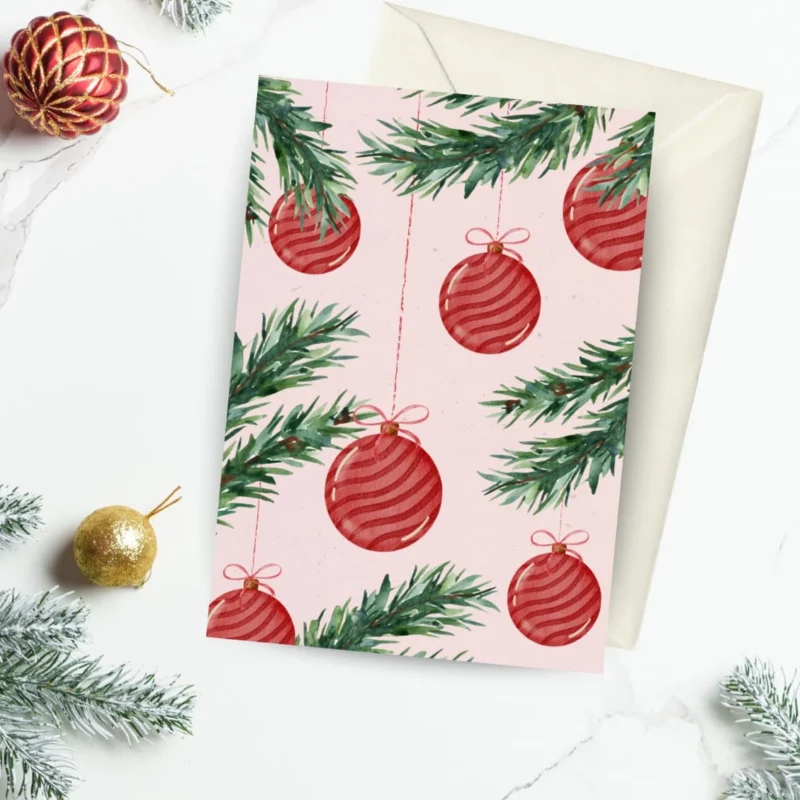 Joulupallokortti - Nordic Design