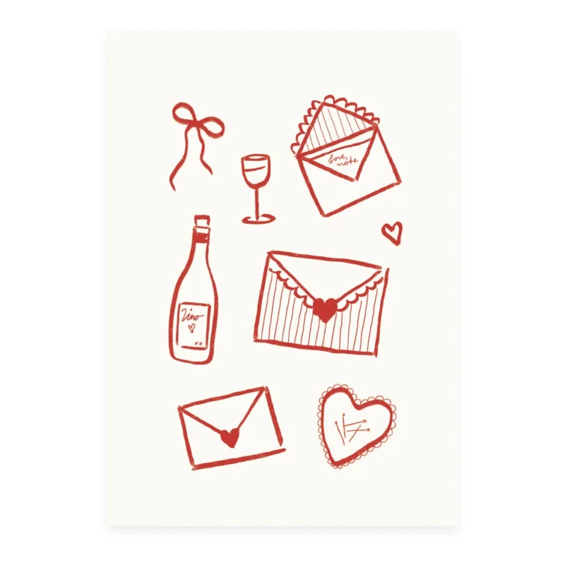 Love letters kortti - L'atelier Samedi