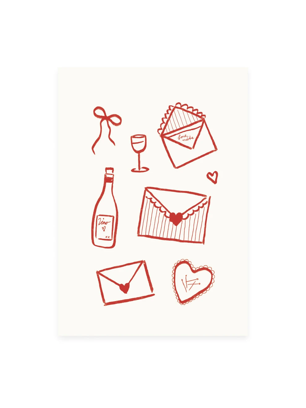 Love letters kortti - L'atelier Samedi